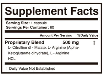 BloodPril Supplement facts