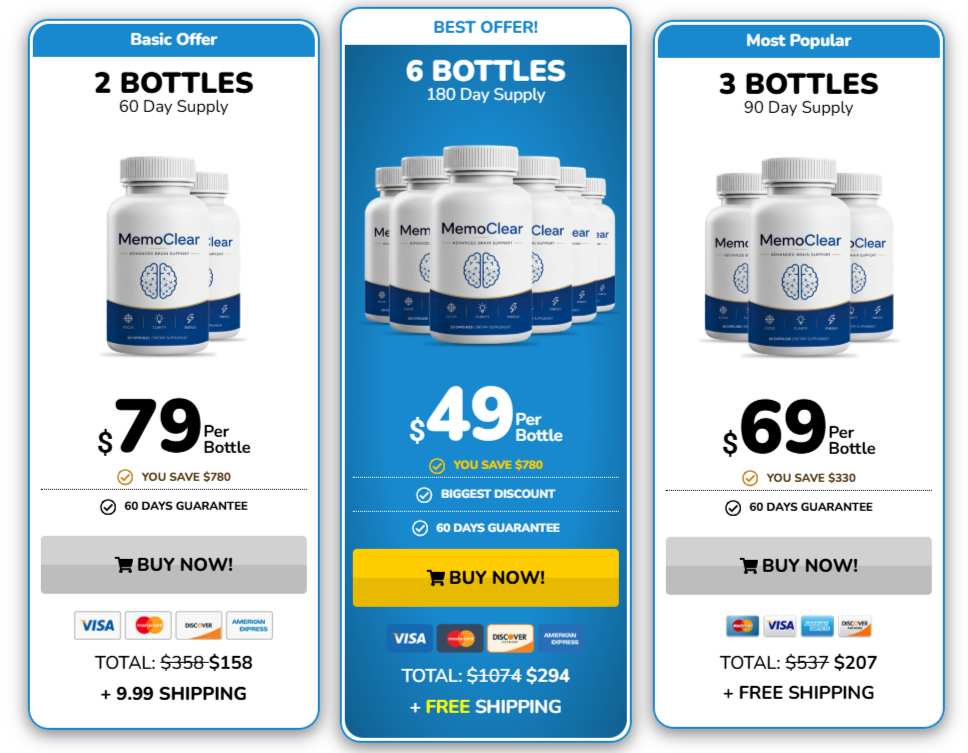 MemoClear Pricing