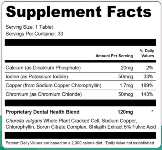 OxyDental pro supplement-Facts