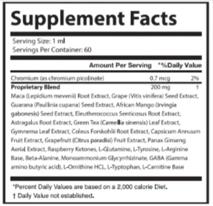Sugar Reset ingredients