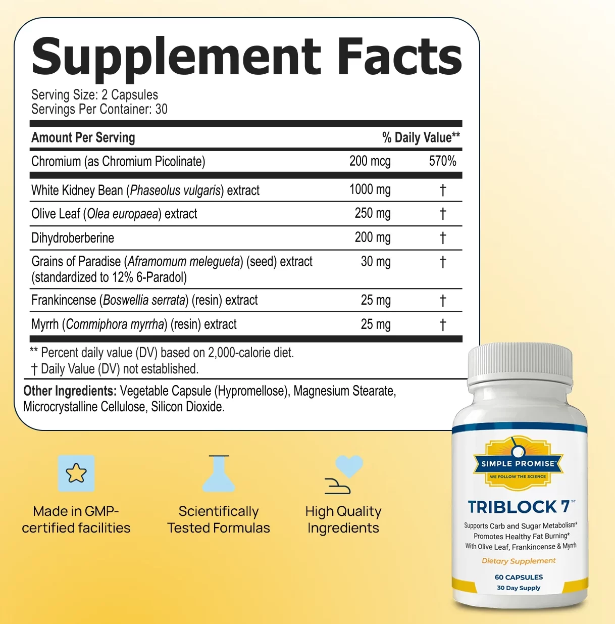 TriBlock 7 Supplement Facts