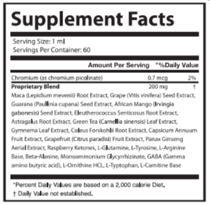 LeanRise Supplement Facts