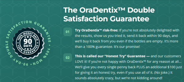 OraDentix money back
