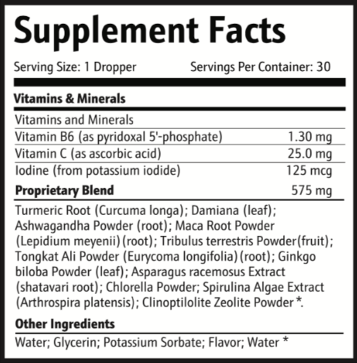 Pineal 10X Supplement Facts